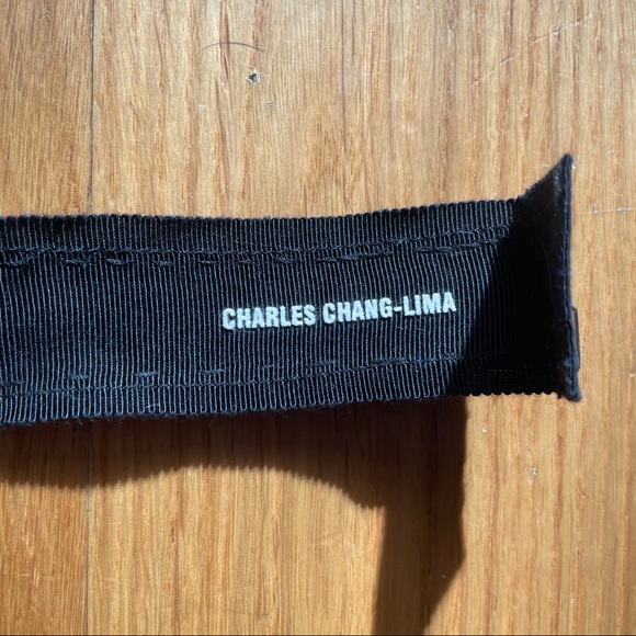 Charles Chang-Lima Black Beaded and Ribbon Belt - Picture 3 of 8